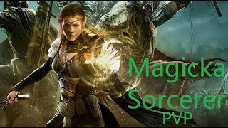 Magicka Sorcerer PVP bild  ПВП билд Мана Сорк  The Elder Scrolls Online ESO [upl. by Arhas]