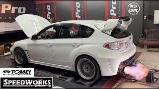 Subaru Impreza WRX STi Tomei Expreme Ti  Pops n Bangs Dyno Run by Speedworks [upl. by Eanaj750]