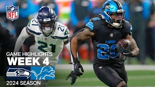 Seattle Seahawks vs Detroit Lions  2024 Week 4 Game Highlights [upl. by Aurelie699]