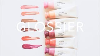 Glossier Cloud Paint  New Shades and Swatches [upl. by Kathryne]