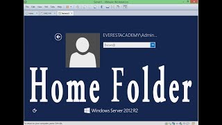 7 Configuring Home Folder Windows Server 2012 [upl. by Ancilin]