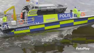 Mistral Segelschiff Sweden Polis Boat Schweden Polizei Boot RC Modell Schiff [upl. by Paver]