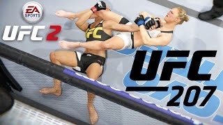 UFC 207  Ronda Rousey vs Amanda Nunes Simulation  EA UFC 2  Xbox One [upl. by Lednor906]