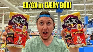 EX or GX POKEMON CARD inside EVERY NEW MYSTERY POWER BOX OPENING at Walmart [upl. by Balcke961]