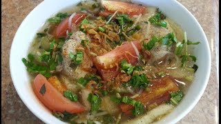 How to make Vietnamese Sweet amp Sour Fish Soup  Canh chua cá [upl. by Lebna]