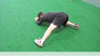 Hockey Training Lateral Kneeling Adductor Mobilization [upl. by Lorraine]