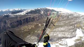 parapente maurienne le 06 mars 2014 avec mat [upl. by Llemrej]