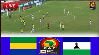 🔴LIVE  Gabon vs Lesotho • Live Stream Africa Cup of Nations Qualifications2024 Match Analysis [upl. by Ammadas323]