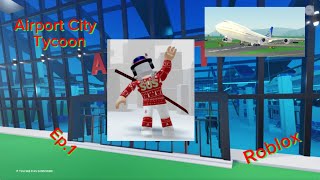 Playing Roblox Airport City TycoonEP1 [upl. by Pussej]