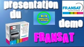 presentation du démo Fransat [upl. by Vanhomrigh]