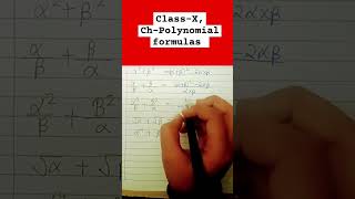 Polynomial formulas  Missmanviii  class10 studywithme maths mathstricks polynomials [upl. by Jeni876]