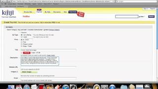 How to post an add to kijiji [upl. by Denman308]