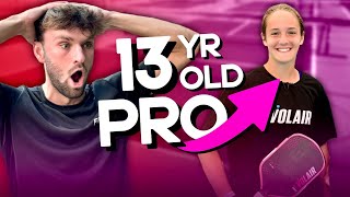 I Challenged a 13 Year Old Pickleball Prodigy [upl. by Turner324]