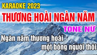 Thương Hoài Ngàn Năm Karaoke Tone Nữ Nhạc Sống gia huy beat [upl. by Ahsiner618]