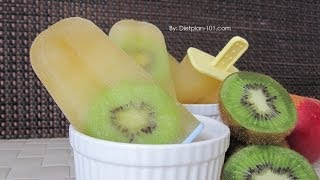 Apple Juice Kiwi PopsiclesFun and Refreshing  Dietplan101com [upl. by Nnylrac]