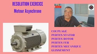 Video N°462 RESOLUTION EXERCICE MOTEUR ASYNCHRONE [upl. by Anirdua466]