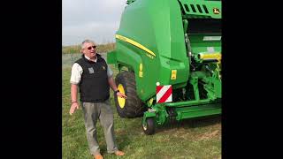 John Deere V461R Baler Walk Around Video [upl. by Meridel970]