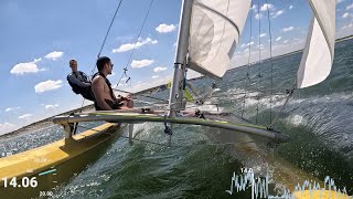 Hobie 16 rudder blade failure [upl. by Hayikaz]