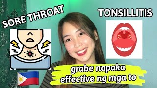 5 EFFECTIVE REMEDIES FOR SORE THROAT and TONSILLITIS  TIPS PHILIPPINES  Xhiia Cardinio [upl. by Madel]