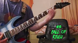 5 Awesome Metallica riffs played in C sharp [upl. by Ardnad494]