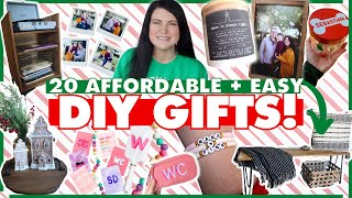 20 DIY Christmas gifts people ACTUALLY want to get handmade gifts on a budget 🌲 [upl. by Mildred]