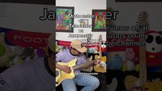 Fender guitar shootout Stratocaster vs Telecaster vs Jazzmaster [upl. by Eselahs]