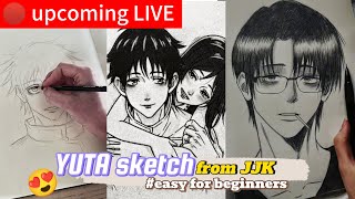 YUTA sketch from JJK  easy for beginners easy sketch [upl. by Bish857]