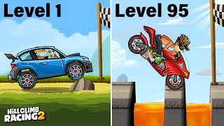 Hill Climb Racing 2  SKILL From LvL 1 To LvL 100 WHATS YOUR LEVEL [upl. by Ellimac]