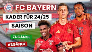 🟥🟦 Bayern Kader 202425 So sieht der Kader der Zukunft aus 🔥 transfers rebuild kader bayern [upl. by Thirzia]