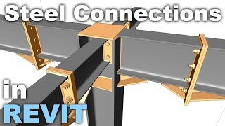 Steel Structures and Connections in Revit Tutorial [upl. by Rexfourd]