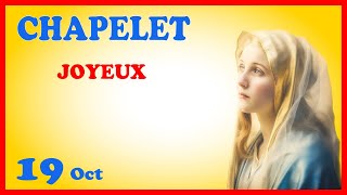 CHAPELET 🙏 Samedi 19 Oct  Mystères Joyeux [upl. by Adnot830]