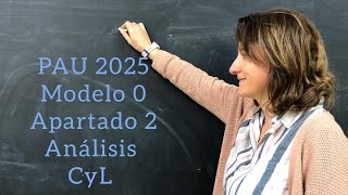 PAU 2025 MODELO O APARTADO 2 ANÁLISIS CASTILLA Y LEÓN lasmatesdemila3221 [upl. by Vivianna]