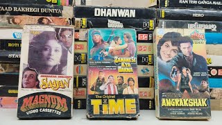 Hindi Rare vhs cassettes in good condition shantishop vhstapes vcr vcrtapes 90svhs bollywood [upl. by Ahaelam881]