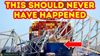 🚨UNSEEN Footage of the Baltimore Bridge Collapse Should This Ship Have Been in Maryland [upl. by Martinez710]