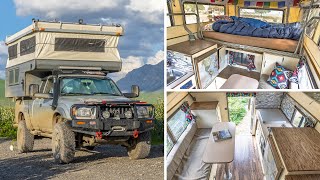 Living In A Toyota Tacoma Truck Camper  FullTime Digital Nomad  Slide In Pop Up Truck Camper [upl. by Cohl41]