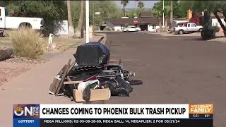 Phoenix makes big changes to its bulk trash pickups in neighborhoods [upl. by Oicatsana]