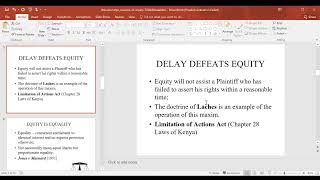 EQUITY AND TRUST LAW [upl. by Kelcy424]