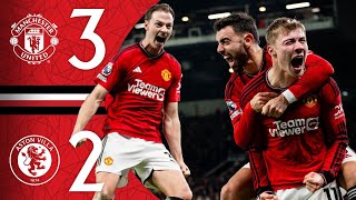 GARNACHO amp HOJLUND TO THE RESCUE 🤩  Man Utd 32 Aston Villa  Highlights [upl. by Ziagos]