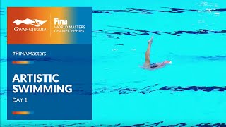 RELIVE  Artistic Swimming Day 1  FINA World Masters Championships 2019 [upl. by Rivi]