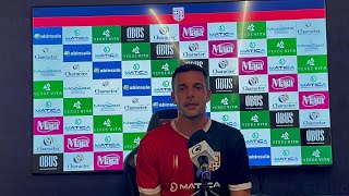 Conferenza Giacomo Zecca post Coppa Italia Serie C Lega Pro Torres vs AlbinoLeffe [upl. by Odracir]