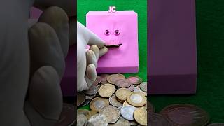 Piggy Bank Automatic Coin Bank pink colour amp Face Eating Money JC1644cute shorts [upl. by Anelet900]