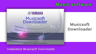 Instalation Musicsoft Downloader  YAMAHA [upl. by Yekram]