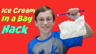 Homemade Ice Cream In A Bag Hack  Quick amp Easy DIY Recipe  CollinTV [upl. by Lupiv402]