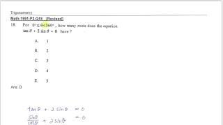 CE 1991 Math paper II Q18 [upl. by Alledi508]