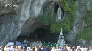 Messe de 10h à Lourdes du 11 août 2024 [upl. by Olenka]