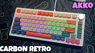 Best Budget Keycaps Akko Carbon Retro Keycaps [upl. by Beauvais765]