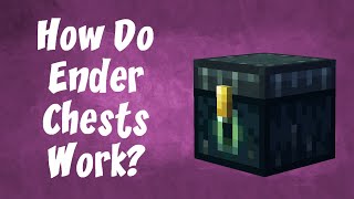 How Do Ender Chests Work MINECRAFT 1171 [upl. by Atonsah]