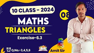 Class10th maths  Exercise63  QNo 3456  Triangles 🔺️ I New Ncert Book 📖 I [upl. by Talanta281]