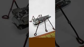 Miniature assemble  Grasshopper scrapmetalart assembleart art animalsculpture metalsculpture [upl. by Hsiri13]