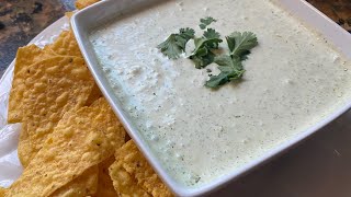 JALAPEÑO RANCH DIP copycat from Chuy’s Mexican Restaurant [upl. by Axia]